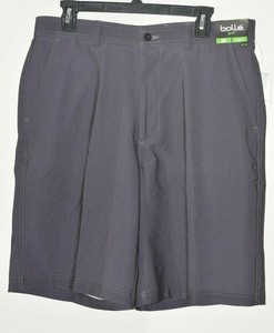 NWT BOLLE GOLF TECH SHORTS IN DARK GREY CHECK W34 | eBay