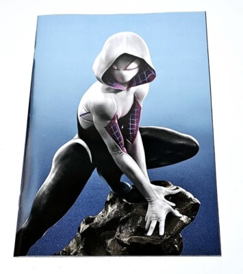 Spider-Gwen Annual 1 Blue FOIL Grassetti VIRGIN VARIANT ComicTom Bry s NM/MT Ltd