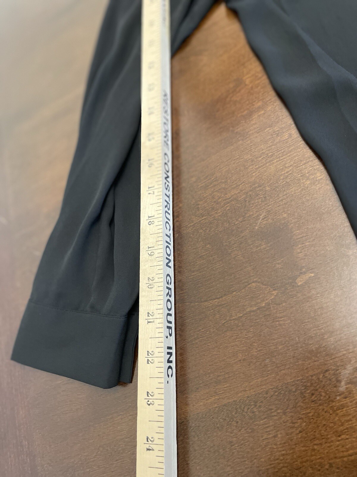 Chico’s Basic Black Button Up Blouse Foil Shoulde… - image 7