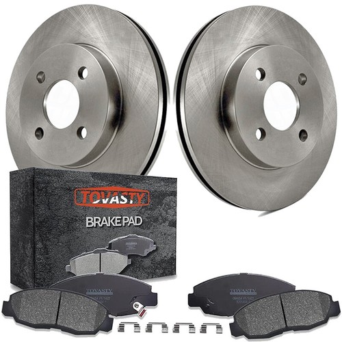 Front Brake Rotors + Brake Pads Kit for Hyundai Elantra Tiburon Rotor