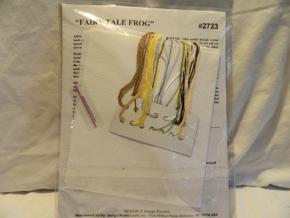 C-25 NEW DESIGN WORKS COUNTED CROSS-STITCH KIT “FAIRY TALE FROG” - Image 4 of 4