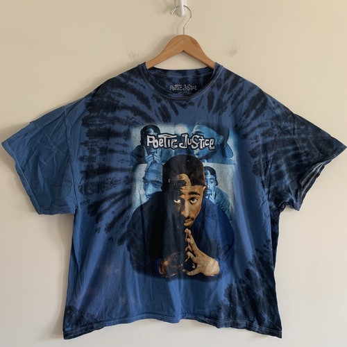 Tupac Poetic Justice Blue Tie-Dye Tee 
