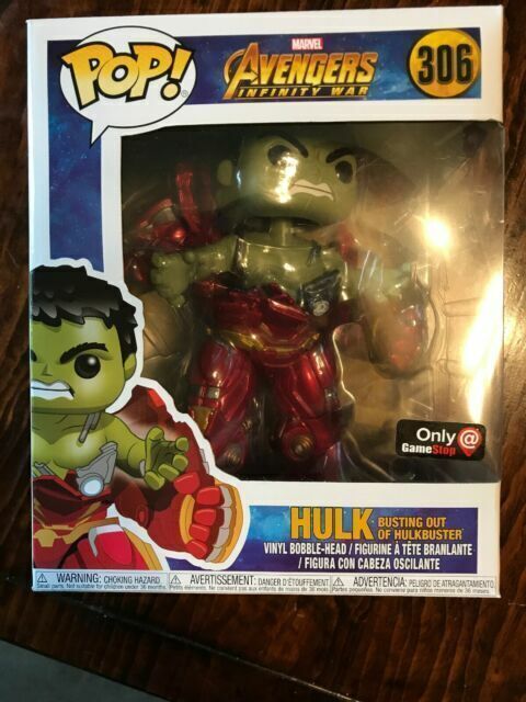 Funko Pop Avengers Infinity War Hulk Busting out of Hulkbuster for