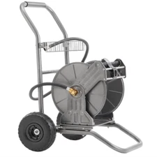 Giraffe Tools Heavy Duty Water Hose Reel Cart, Garden Hose Reel Cart with Wheels