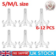 6-12 Decorative Plate Holder Display Stand Easel Picture Frame Pedestal Ornament