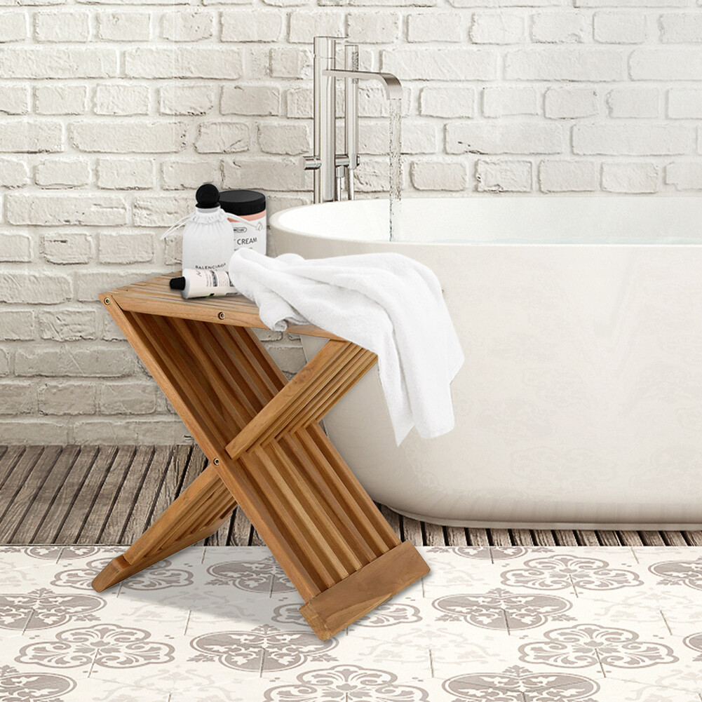 Teak Shower Bench Amazon Bathroom Stool Amazon Teak Shower Seat