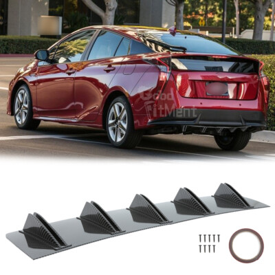 Prius Diffuzer For Toyota Prius 2001-2023 Carbon Rear Bumper Diffuser Fin Spoiler ...