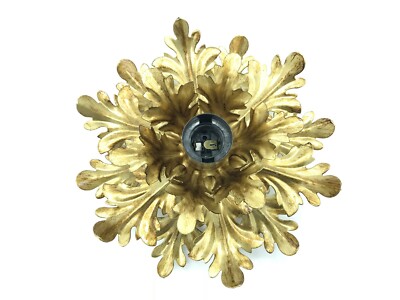 Ceiling With Leaves Curl Wrought Iron Gold Old To A Light Classic