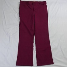 Gloria Vanderbilt 16 Dark Pink Maria Bootcut Chino Pants