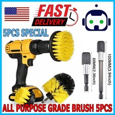 5PCS Drill Brush Set Power Scrubber Drill Attachments Carpet Tile Grout Cleaning