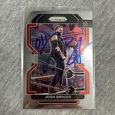 2022 Panini Prizm WWE #177 Josh Briggs Signed IP Auto