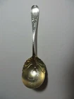 Towle Florence Sterling Silver 7 1/8" Serving Spoon W/ Gilt Bright Cut Bowl 1889