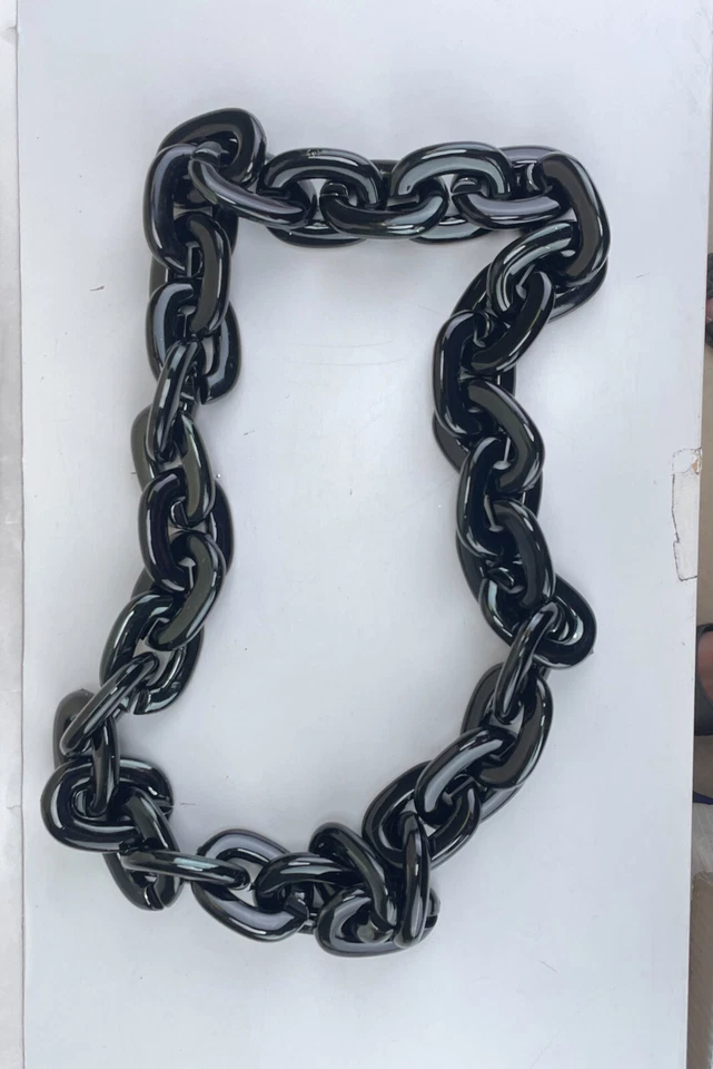 New OKLAHOMA SOONERS Jumbo Black Big Fan Chain Necklace Foam USA COL - Image 4 of 4