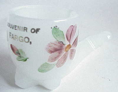 tobacco fargo nd VERY Vintage Fargo ND Souvenir Glass Tobacco Pipe