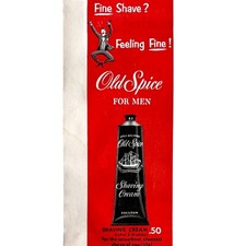 Old Spice Shaving Cream 1952 Advertisement Hygiene After Shave Vintage DWEE8