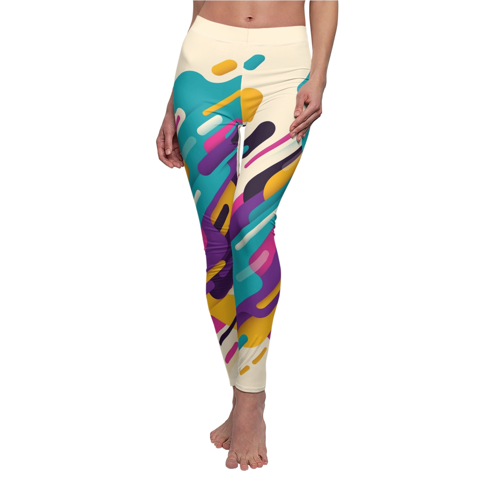 Women's Stretchy Comfortable Cut & Sew Casual Leggings