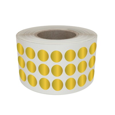 Circle Color Coded Round Dots Stickers 8mm Rolls Craft Labels 1/4 inch 2000 Pack