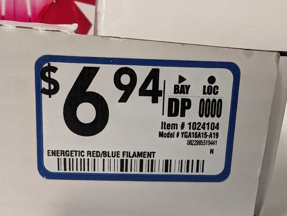 Lot of 20 Energetic Lighting Red and Blue Non-Dimmable LED Bulbs (40 Bulbs) - Image 2 of 4