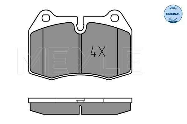 Meyle 025 214 7118 Brake Pad Set, Disc Brake For BMW-image