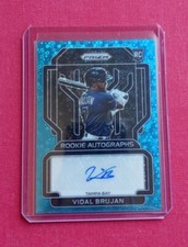 2022 Prizm Teal Donut Circles Auto 06/13 Vidal Brujan Rookie RC SSP #RA-VB 