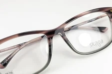 SKAGA 2618-U HASSEL 646 Amethyst Striped 55-15-135 Flex Hinges ITALY S529