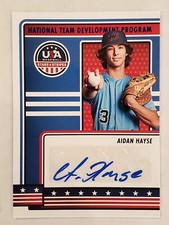 AIDAN HAYSE 2023 Panini Stars & Stripes NATIONAL TEAM DEVELOPMENT BLUE FOIL AUTO