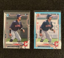 2021 Gabriel Arias Bowman 1st Sky Blue Paper  #BP-89 /499 & Chrome Base