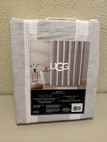 Ugg Ardelia Shower Curtain 72”X72” Seal NEW - Picture 6 of 8