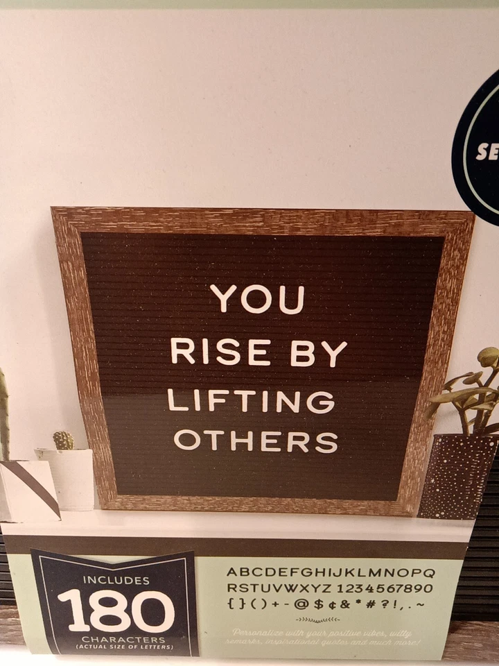 Wood Letter Board Set 12"x12" Letters/Numbers/ Icons - Image 4 of 4