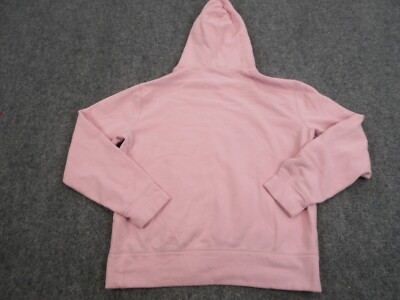 Polo Ralph Lauren Sweater Womens Medium Pink Spell Out Logo Hoodie