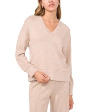 89 Vince Camuto Women's Knit V-Neck Sweater - Dusty Oatmeal S
