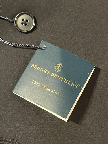 Brooks Brothers Suit 42 Short Pants 34x30 Black 2 Pieces Explorer Fitzgerald Fit - Picture 5 of 17