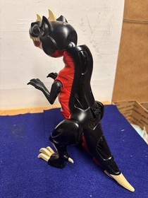 Vintage LEGO Dino Attack (7298) Black and Red T-Rex - Eyes Light Up Red