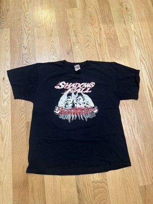 Y2K Rare Shadows Fall Eating Emo Kids For Breakfast Band Shirt Metal L