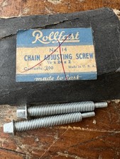 NOS Pair vintage Prewar Balloon Chain Adjuster Screws 1/4 x 24 Schwinn Shelby