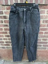Vintage Gitano Black Denim Jeans Size 32/18W