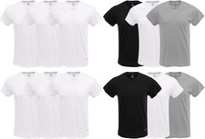 TAHARI Mens Undershirts Crewneck Multi Pack Short-Sleeve T-Shirt