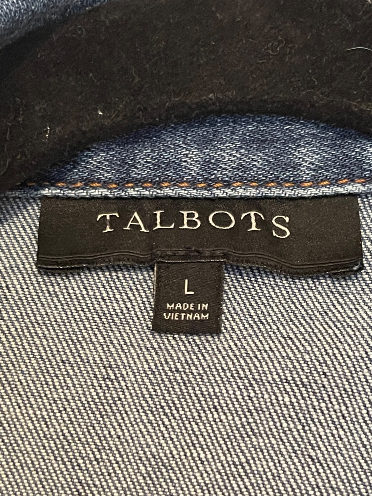 Talbots Jean Jacket Size Large - image 2