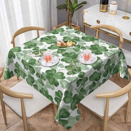 St. Patrick's Day Tablecloth Square 54 x 54 Inch 54" x 54" (Square) Shamrock - Picture 2 of 7