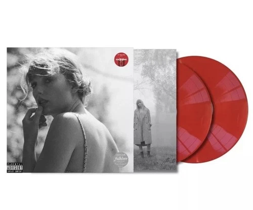 TAYLOR SWIFT ‎FOLKLORE RED VINYL 2LP TARGET EXCLUSIVE 🇺🇸🔴 SEALED