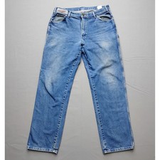 Dickies Mens Relaxed Fit Straight Leg Blue Denim Jeans 34x34 Faded