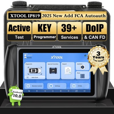 USED XTOOL IP819 Diagnostic Tool Bidirectional Scanner ECU Coding Key Programmer