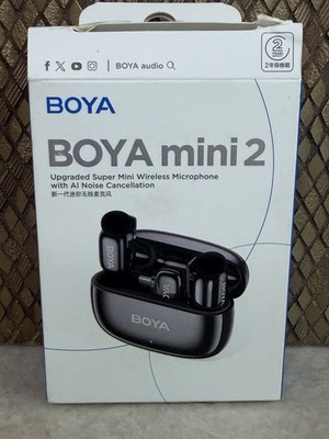 Boya Mini 2 Mini Wireless Microphone w/ Charging Case AI Noise Cancellation New