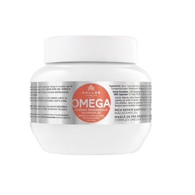 5998889511951 Kallos KJMN Omega Rich Repair Hair Mask regenerująca maska z kompl