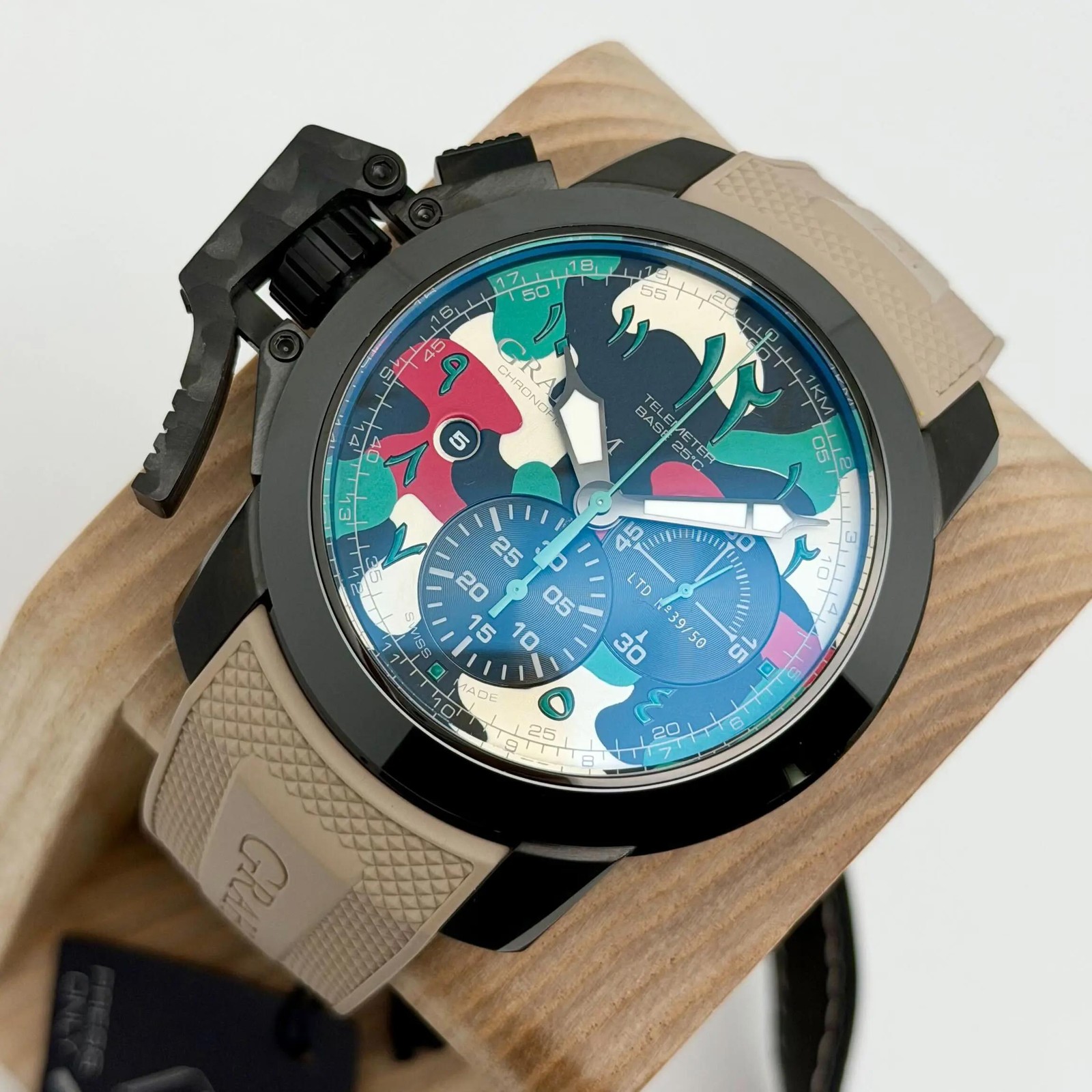 Graham Chronofighter 47mm 2CCAU LTD Edition Arabic Numerals Camouflage Dial