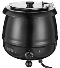 Olla eléctrica para sopa 10,5 qt con tapa abatible e inserto inoxidable, Nuevo