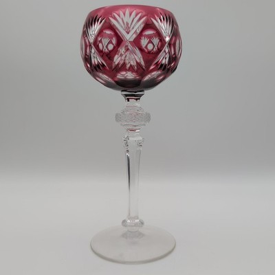 Weinrömer WMF Cristal Cabinet 20,8 cm Rot Rubinrot Pink Römer Wein Glas