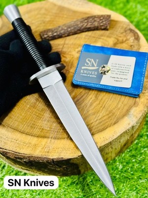 Custom Handmade D2 Steel Hunting Dagger Bowie Knife W/Sheath
