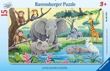 Ravensburger - Puzzle Bambini 3 Anni Gli Animali Dell'africa | Puzzle 15 Pe 9Y6X