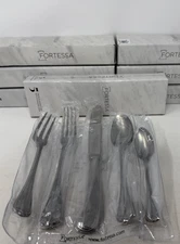 New Pottery Barn Fortessa San Marco Tumbled 35-Piece Flatware Set Service for 7